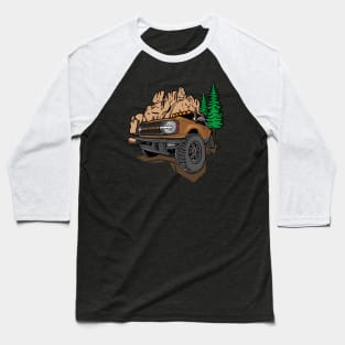 Ford Bronco Design - Brown Bronco Baseball T-Shirt